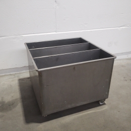 Mobile stainless steel container